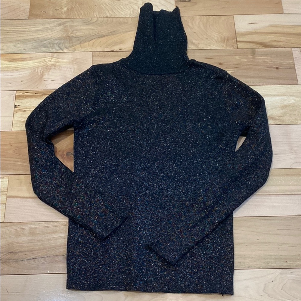 Women's Black Turtleneck Sweater